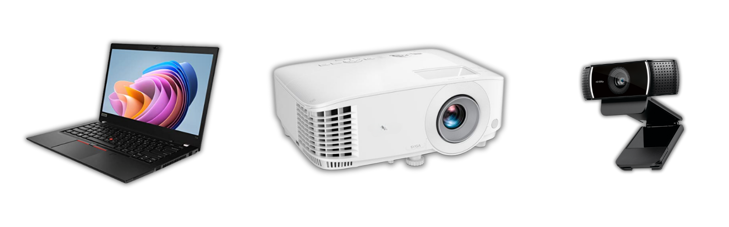 Equipo mínimo necesario para los talleres: proyector, webcam, computadora